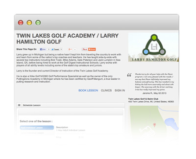 screenshot of Scheduling Ace
